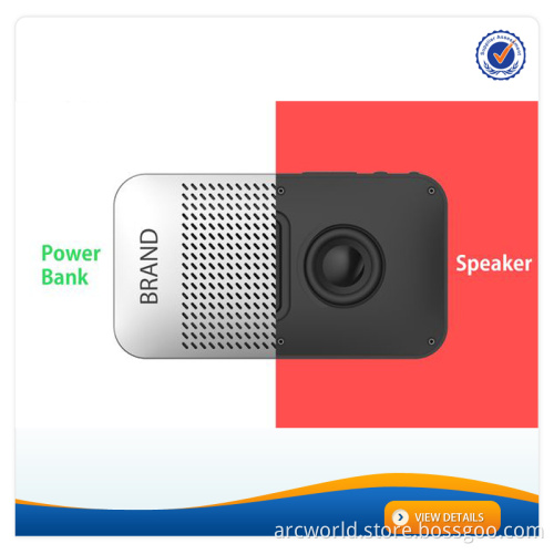 AWC929 Fashion Design 5000mAh Multifunction Power Bank with Speaker Holder New Power Bank